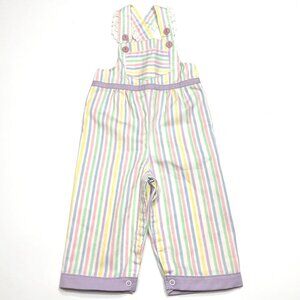 Vintage SEARS Pastel Striped Overalls {12/18M}